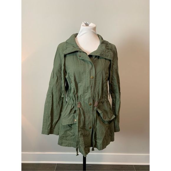 No Brand Jackets & Blazers - Olive Utility Jacket